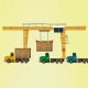 Goods truck & Crane Header