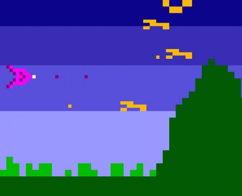 Retro Pixel art Old school Atari 2600