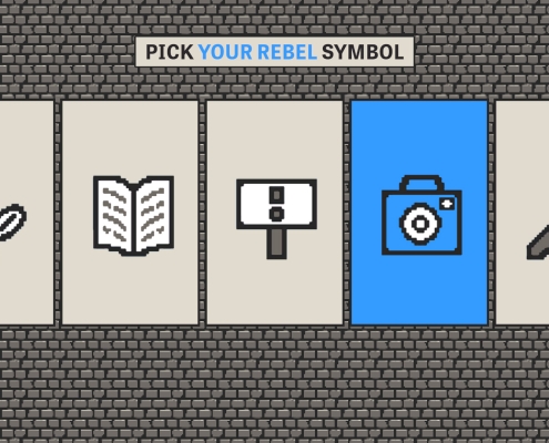 Rebel with a Cause Symbol screen