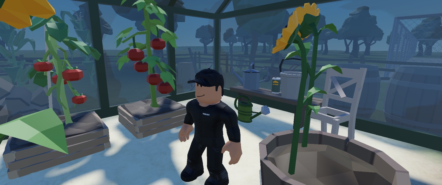 In onze Roblox serious game bouw je een eigen kas met groenten