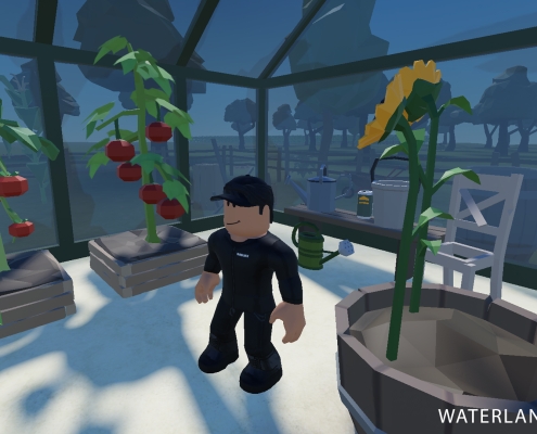 In onze Roblox serious game bouw je een eigen kas met groenten