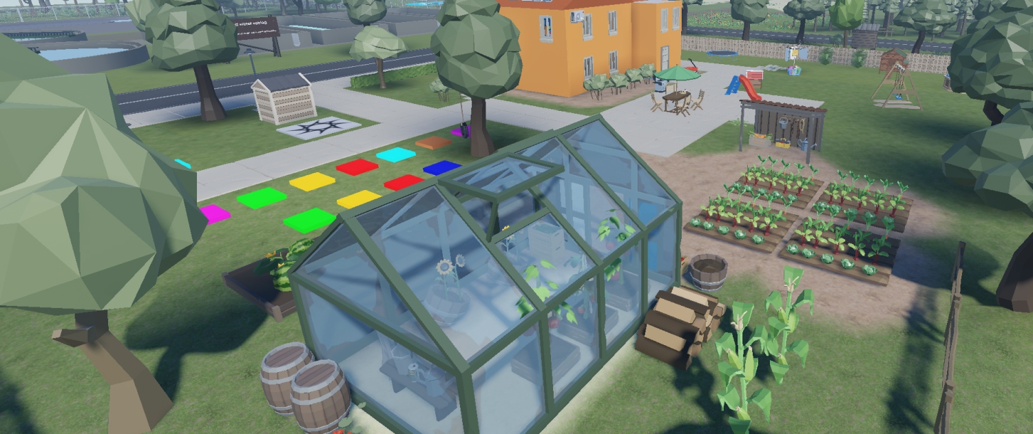 In onze Roblox serious game bouw je een eigen kas met groenten